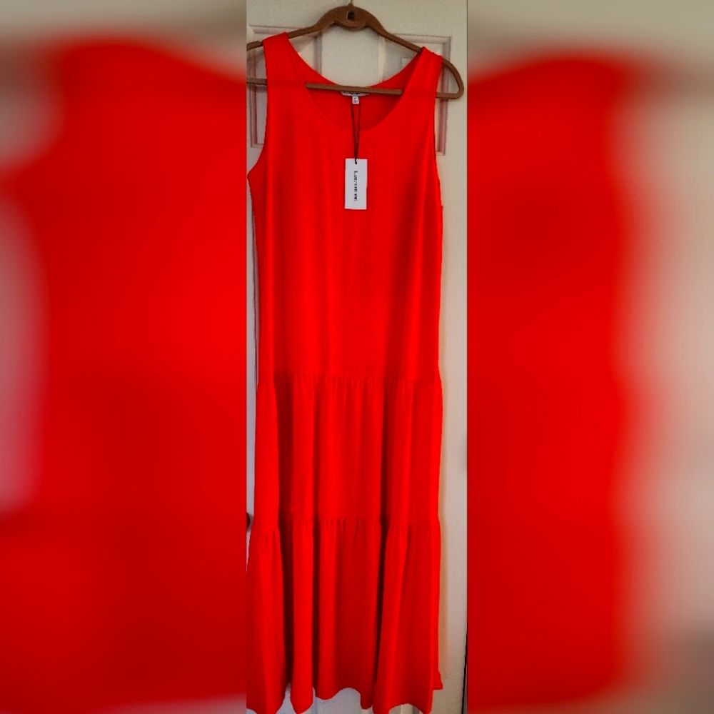 Women's Casual Sleeveless Long Maxi Dress Loose Ruffle Sundress